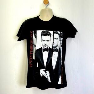 Tultex - Justin Timberlake World Tour 2013/2014 Graphic T Shirt Size Medium